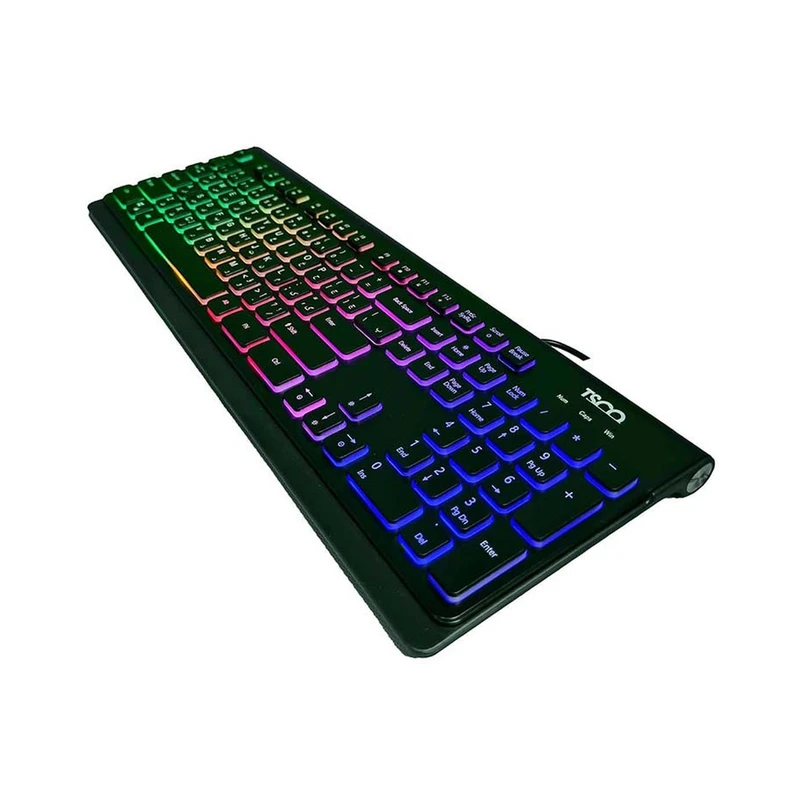 کیبورد گیمینگ تسکو مدل TK 8031 با نورپردازی RGB