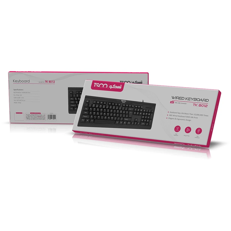 کیبورد سیمی تسکو مدل TK 8012